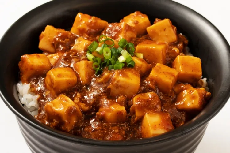 レンジde本格麻婆豆腐 盛付画像1