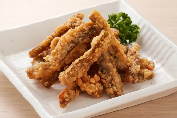 国産ごぼうの唐揚げ