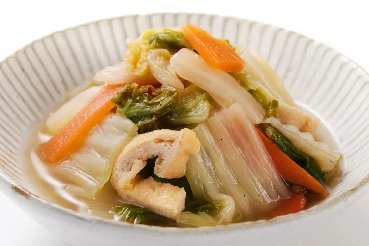 一番だし 国産白菜と油揚げの煮物