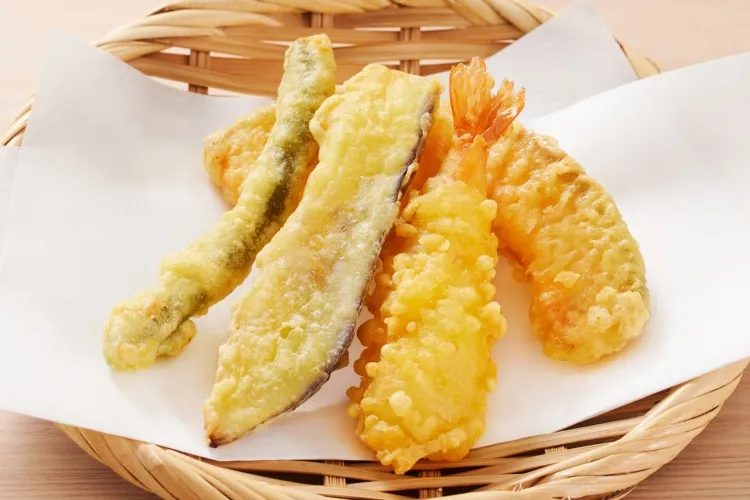 4種の天ぷらセット 調理画像