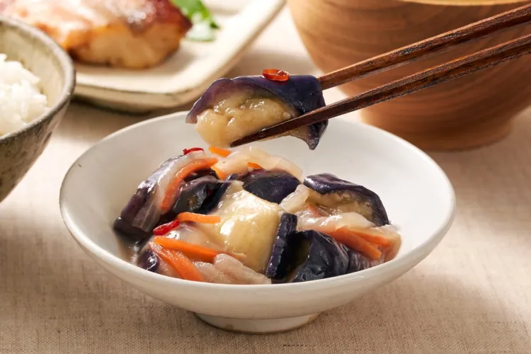 揚げ茄子南蛮漬け 盛付画像1