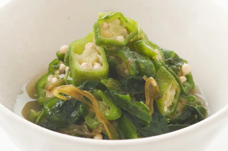 オクラめかぶモロヘイヤ和え