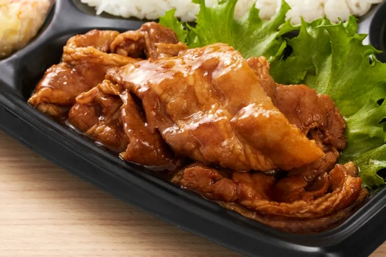 本格豚バラ生姜焼き 盛付画像1