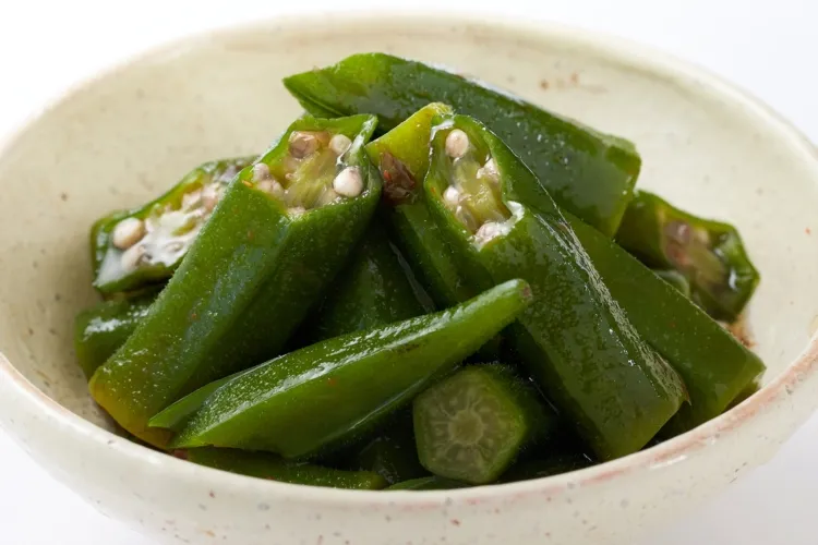 一番だし オクラのお浸し 調理画像