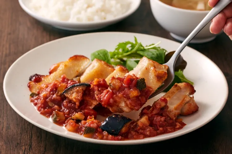 イタリア産トマトのラタトゥイユ 盛付画像2