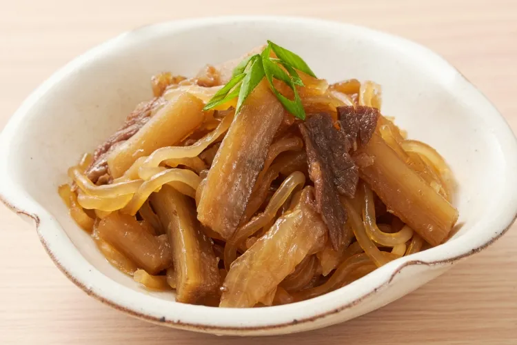 ごぼうと牛肉の甘辛煮