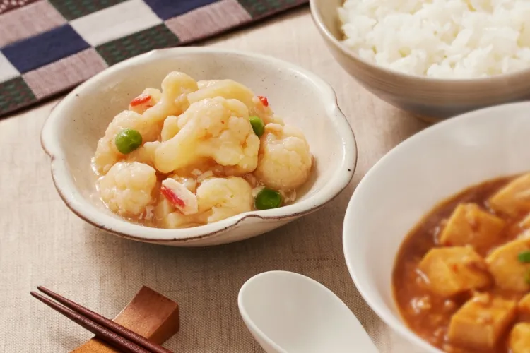 カリフラワーの中華あんかけ 盛付画像1