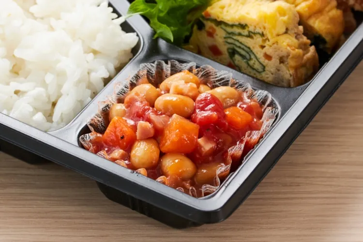 ベーコンと大豆のトマト煮 盛付画像2