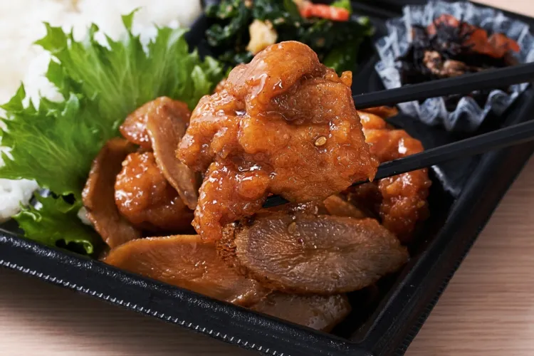 甘辛鶏ごぼう 盛付画像1