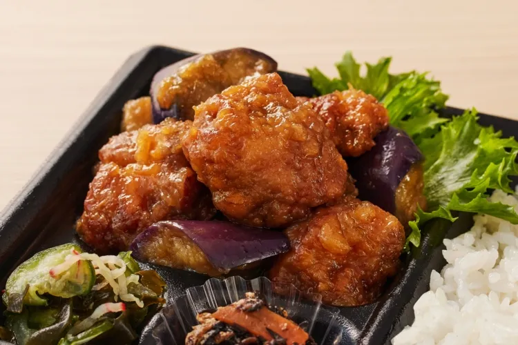 鶏ももと茄子のみぞれ和え 盛付画像1