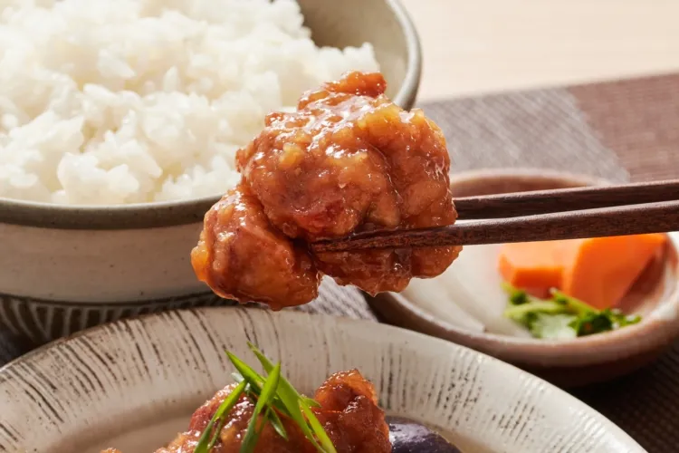 鶏ももと茄子のみぞれ和え 盛付画像2