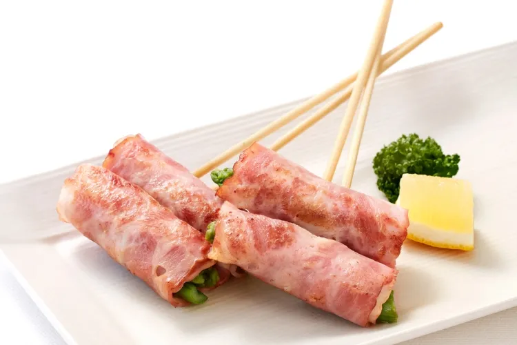 アスパラベーコン串 調理画像