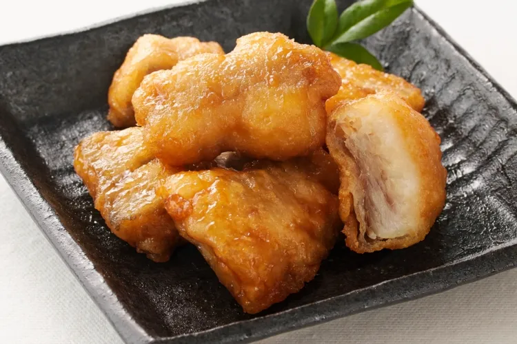 白身魚天ぷら甘酢あん
