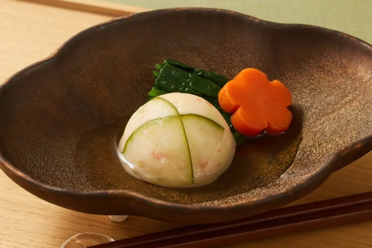 ふんわり翡翠真丈 盛付画像2