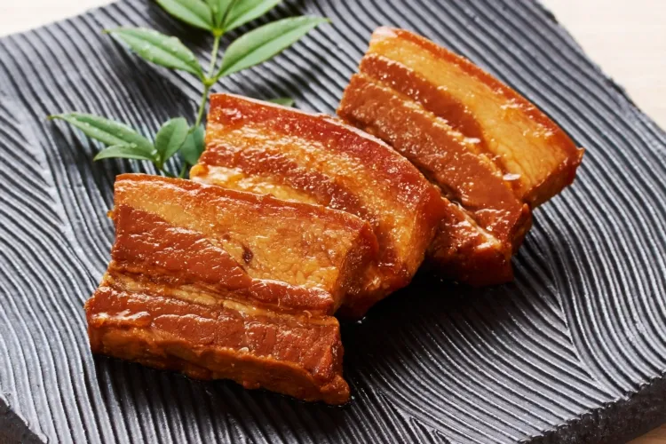豚角煮スライス 調理画像